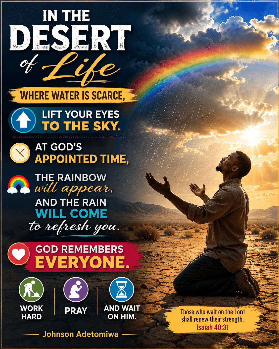 IN THE DESERT OF LIFE
