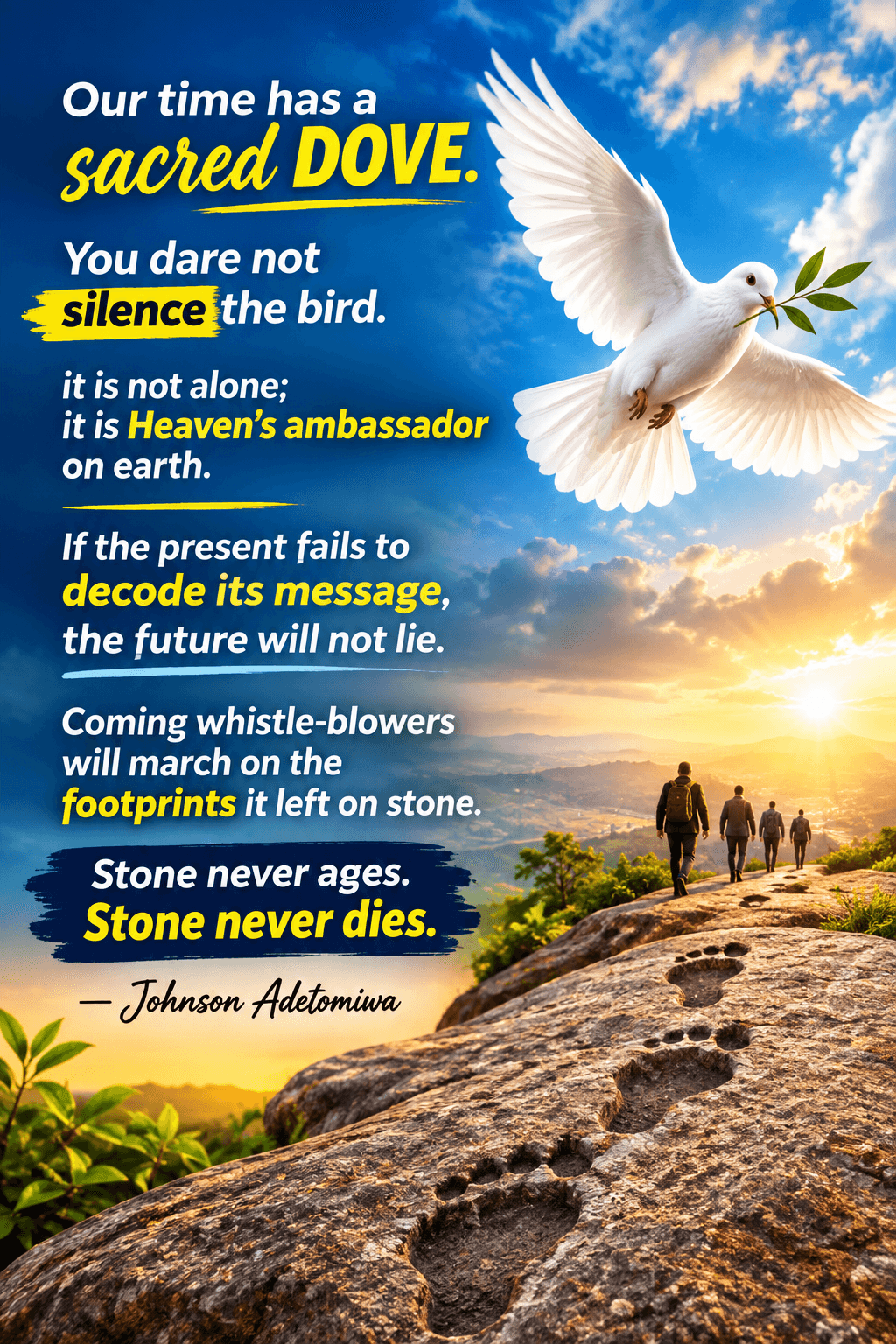 A SACRED DOVE
