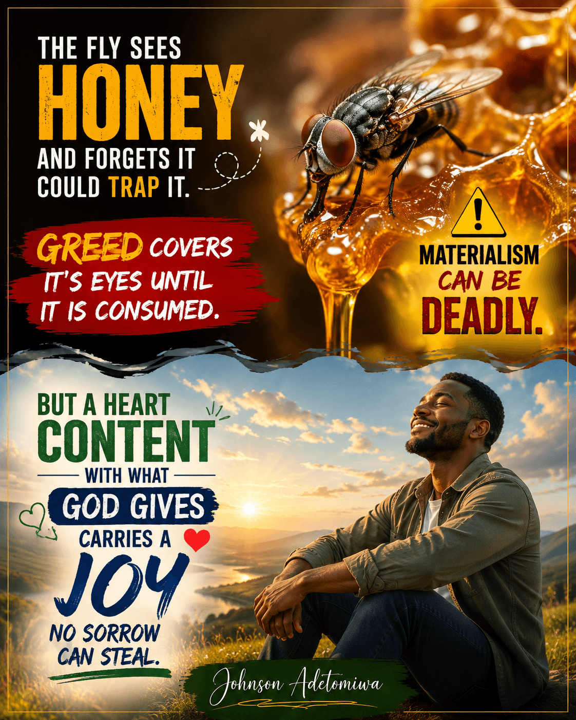 THE FLY SEES HONEY