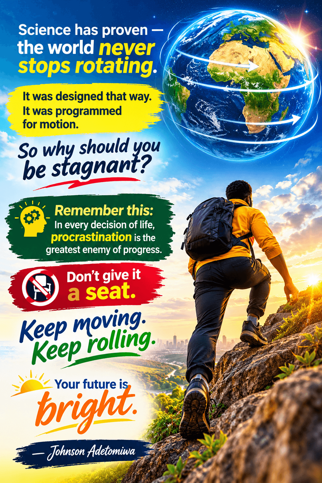 KEEP MOVING, KEEP ROLLING !