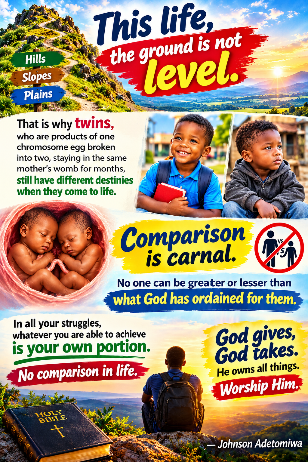 NO COMPARISON IN LIFE