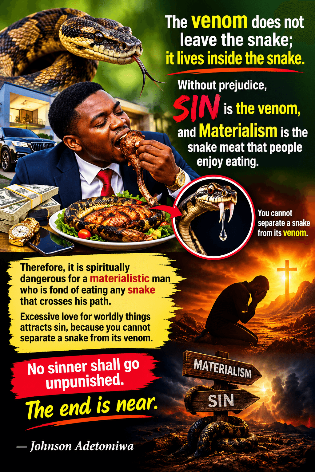 THE SNAKE AND IT'S VENOM