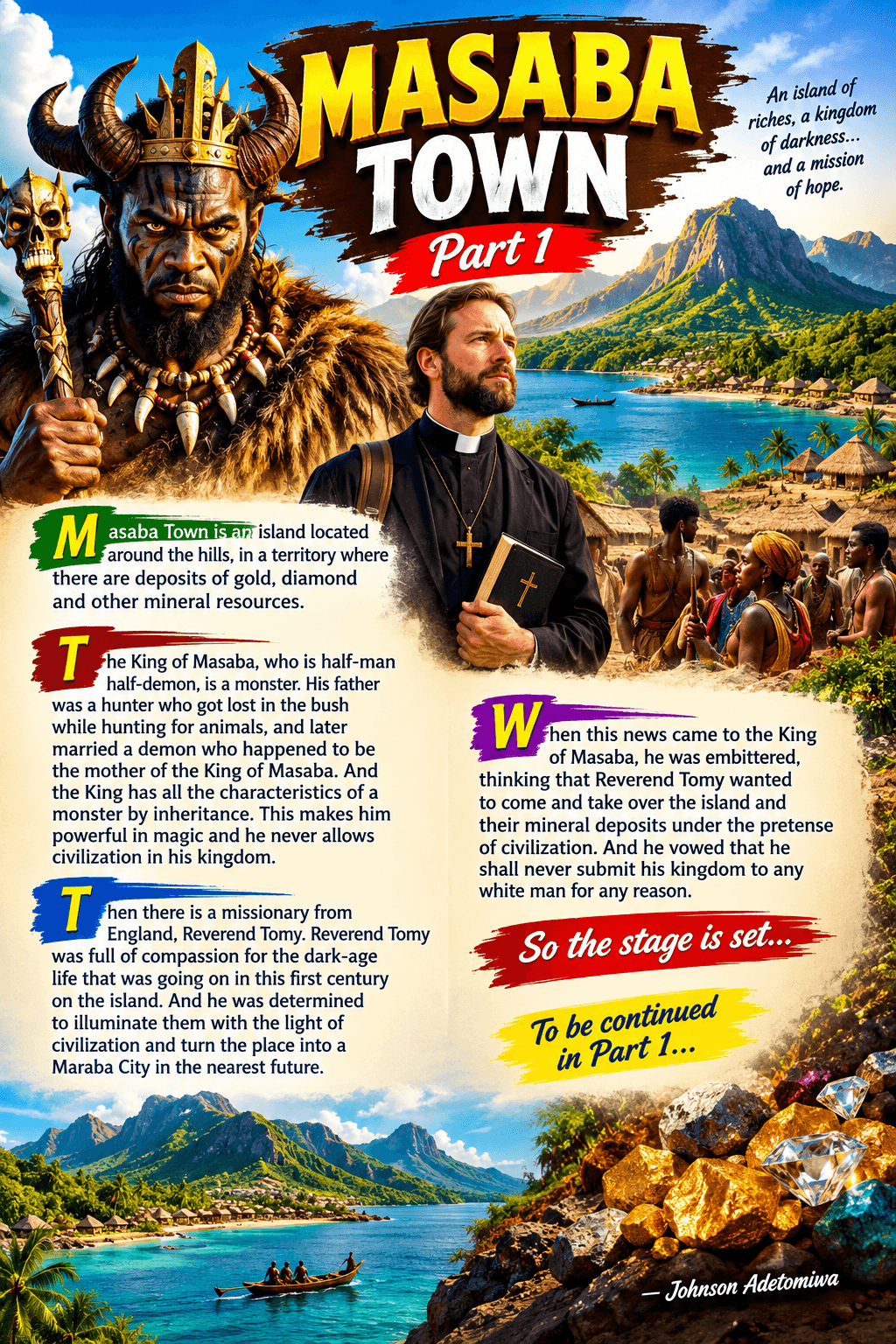 AN ISLAND OF RICHES, A KINGDOM OF DARKNESS. AND A MISSION OF HOPE.(MASABA TOWN PART 1 )
