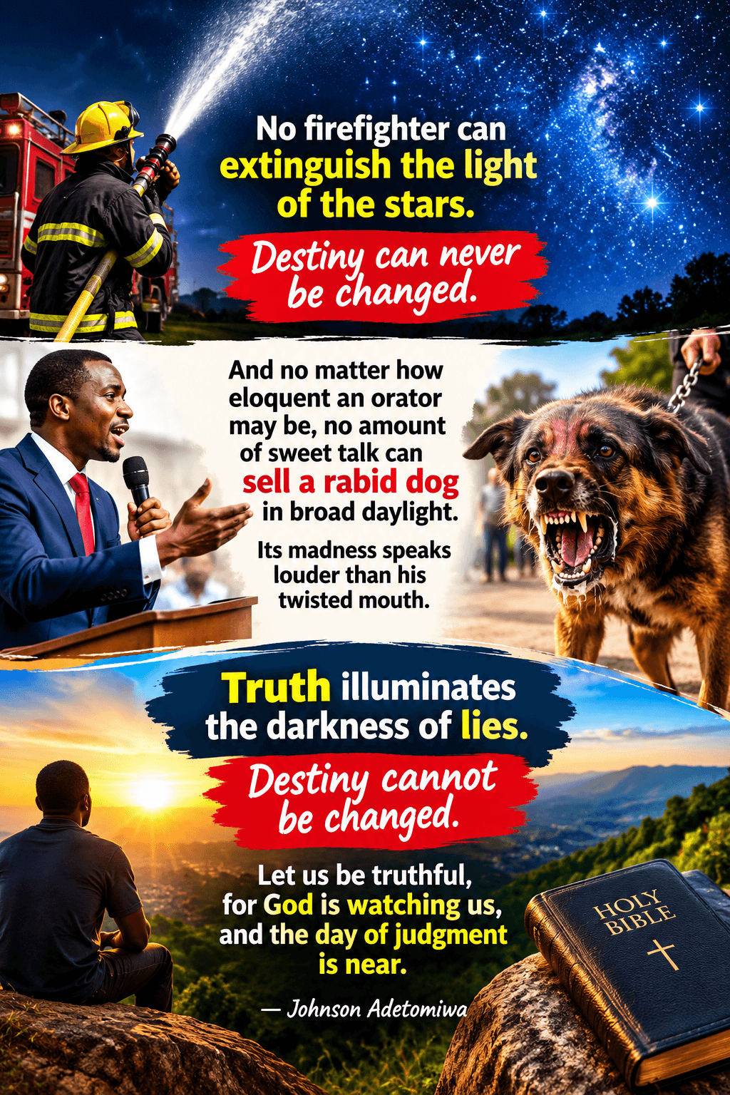 AN ORATOR AND THE DESTINY